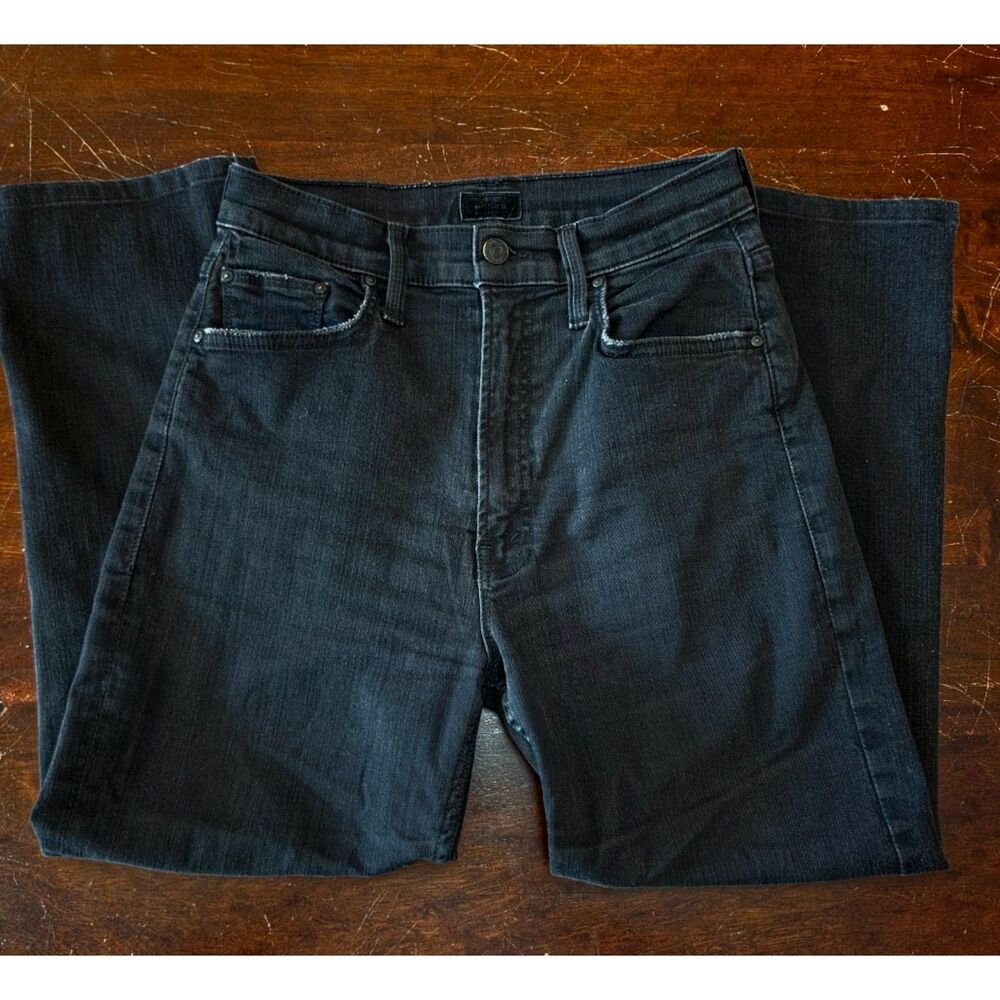 MOTHER HIGH WAISTED RIDER ANKLE NOT GUILTY BLACK JEANS, SZ 26